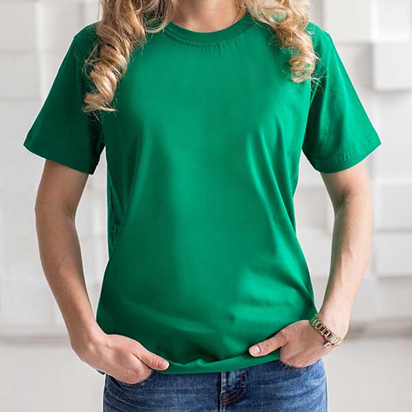 Женская футболка (зеленая)